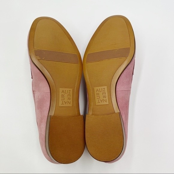 Naturalizer Size 6 Rosewood Blush Rose Pink Suede Leather Loafers Flats Shoes - Picture 9 of 14